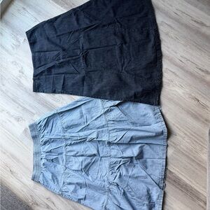 Denim maxi Women's Skirts dark denim and light denim